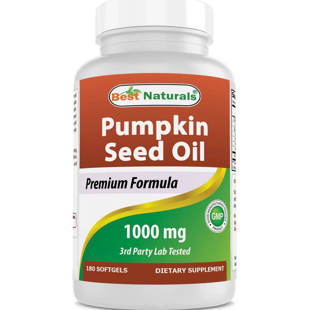 Best Naturals Pumpkin Seed Oil 1000mg – 180 Softgels