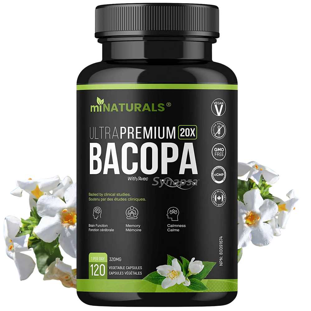 MiNaturals Ultra Premium Bacopa Monnieri with Synapsa 120 Caps