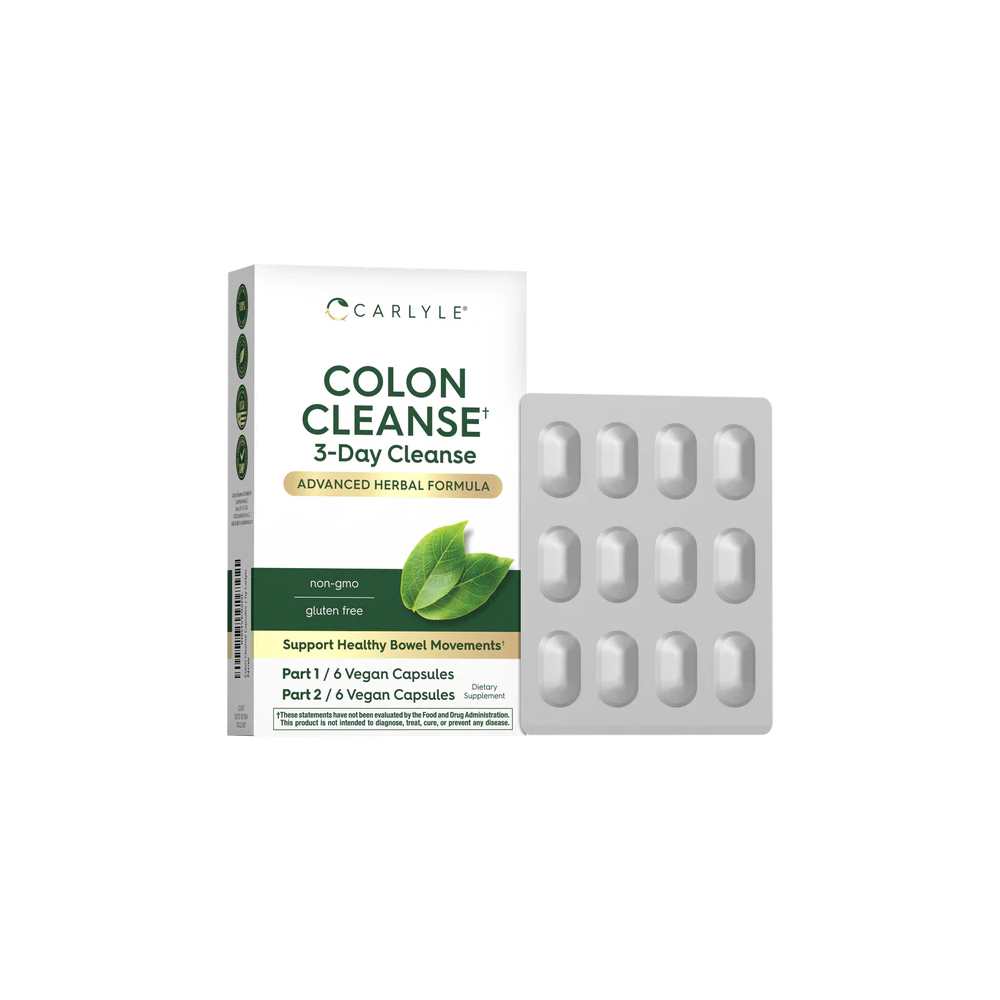 Carlyle Nutritionals 3 Day Colon Cleanse | 12 Vegan Capsules