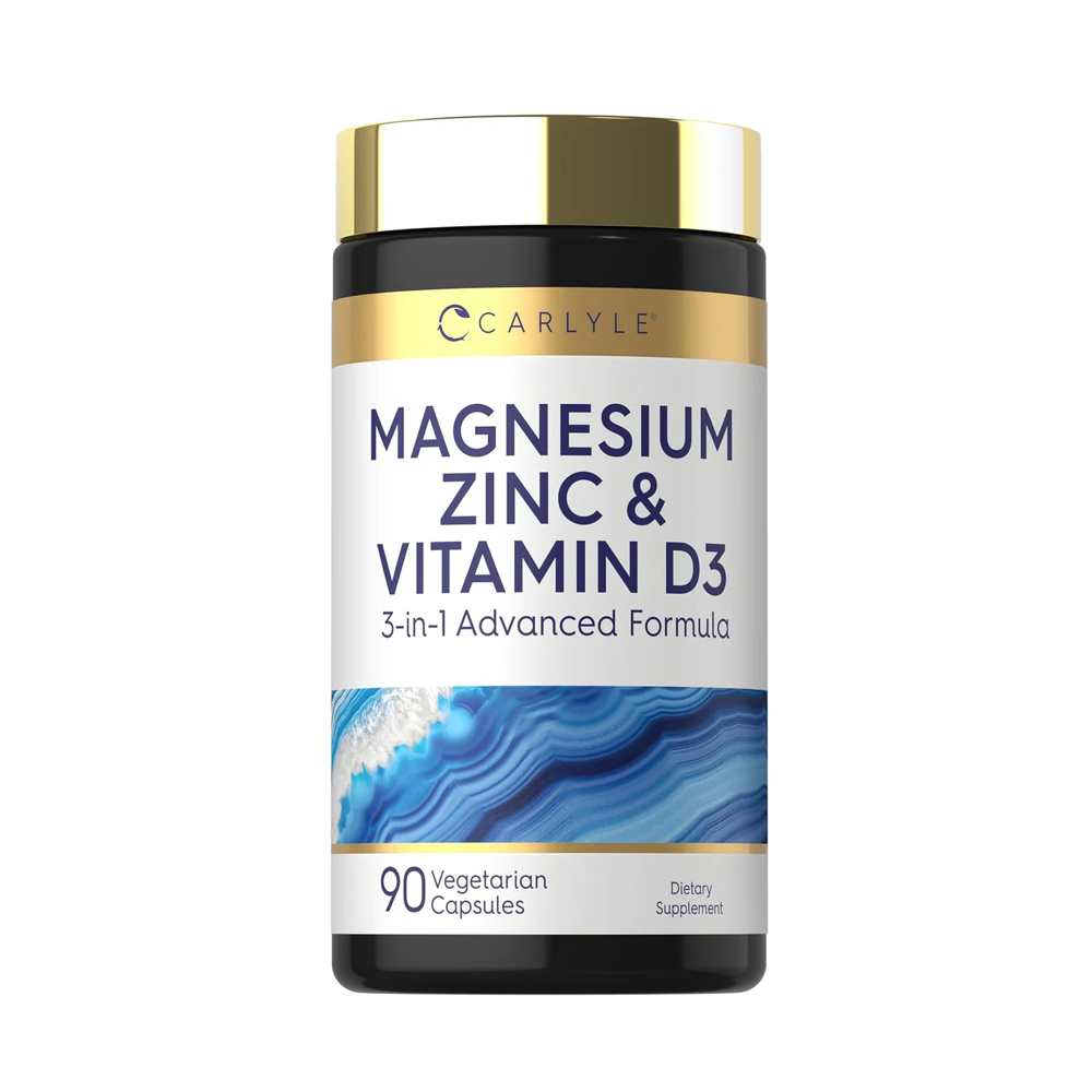 Carlyle Nutritionals Magnesium Zinc and Vitamin D-3 | 90 Capsules