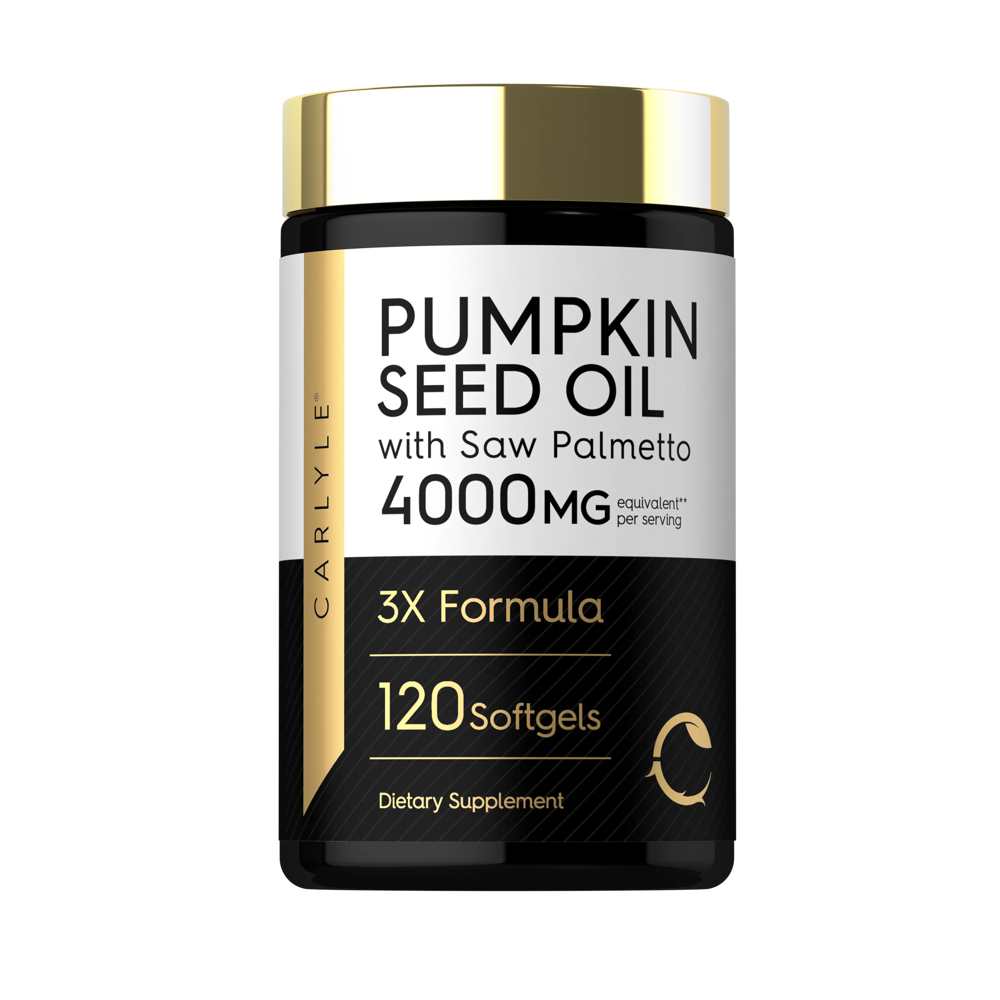 Carlyle Nutritionals Pumpkin Seed Oil with Saw Palmetto | 120 Softgels