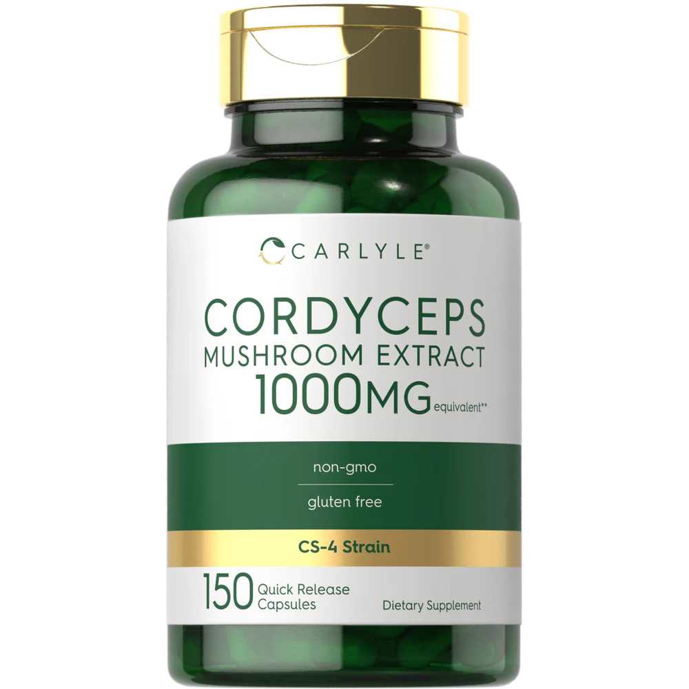 Carlyle Nutritionals Cordyceps Mushroom 1000mg | 150 Capsules