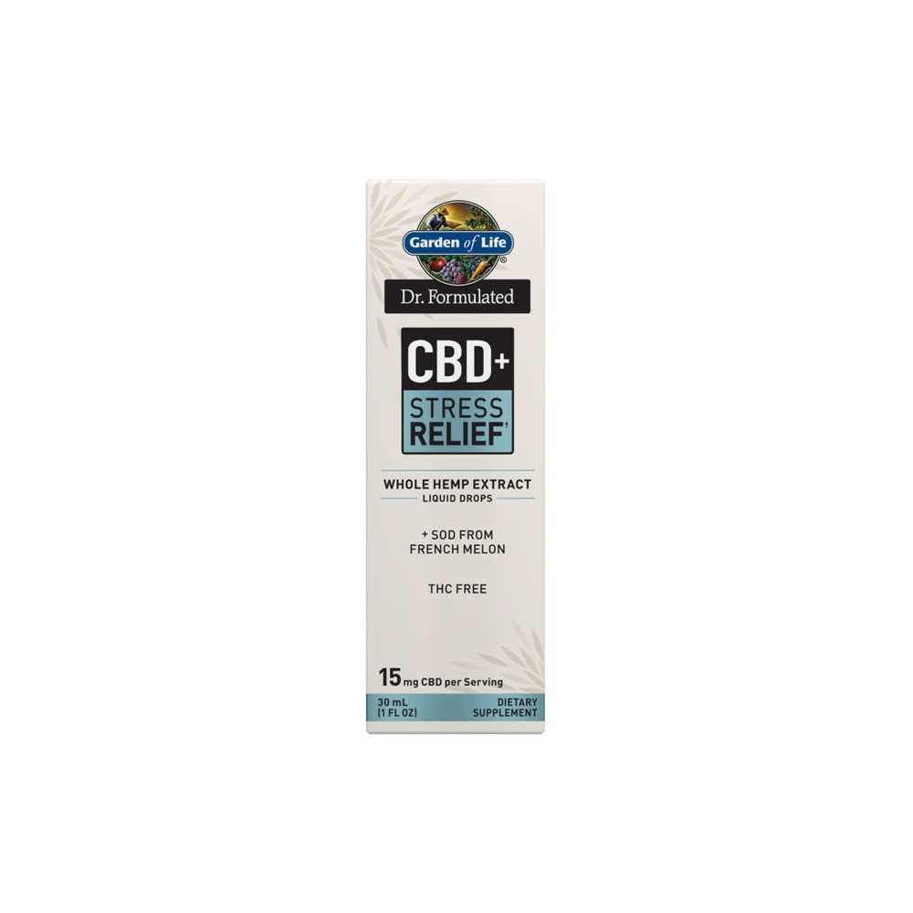 Garden of Life Dr. Formulated Cbd+ Stress Relief† 1 Fl Oz (30ml) Liquid