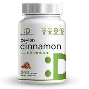 Deal Supplement Ceylon Cinnamon with Chromium 1000mcg, 240 Capsules