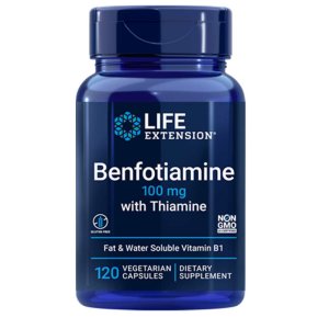 Life Extension Benfotiamine with Thiamine 100 Mg – 120 Vegetarian Capsules