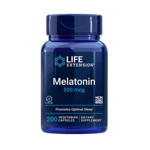 Life Extension Melatonin 500 Mcg, 200 Vegetarian Capsules