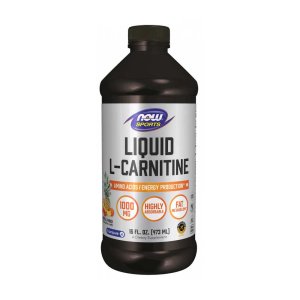Now Foods L-Carnitine Liquid 1000 Mg – Tropical Punch Flavor – Cellular Energy & Fat Metabolism Support – 473 M L