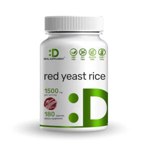 Deal Supplement Red Yeast Rice 1,200mg Per Serving with CoQ10, 300 Capsules