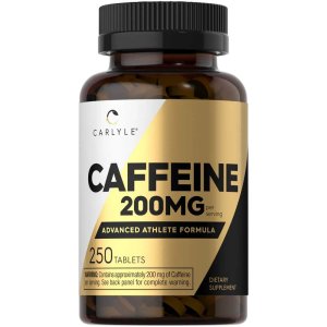Carlyle Nutritionals Caffeine 200mg per serving | 250 Tablets