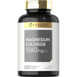 Carlyle Nutritionals Magnesium Chloride 1560mg per serving | 200 Tablets