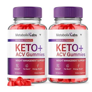 Metabolix Labs Keto+ Acv Gummies Maximum Strength | Weight Management Support | Fat Burn & Energy Boost | Ketosis Formula | 60 Gummies