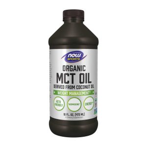Now Foods Mct Oil, Organic – 100% Pure Medium-Chain Triglycerides from Coconut Oil – Keto-Friendly Energy Supplement – 473 M L