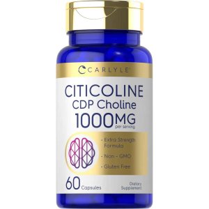Carlyle Nutritionals Citicoline CDP Choline 1000mg per serving | 60 Capsules