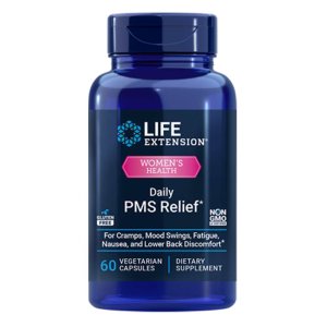 Life Extension Daily Pms Relief – 60 Vegetarian Capsules