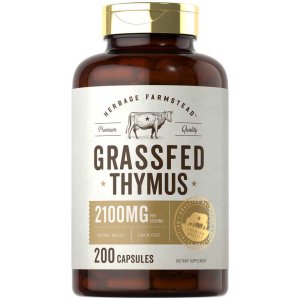 Herbage Farmstead Grass Fed Beef Thymus 2100mg per serving | 200 Capsules