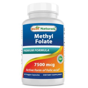 Best Naturals MethylFolate 7500 mcg 60 Vegetarian Capsules