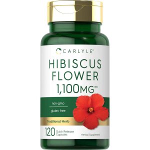 Carlyle Nutritionals Hibiscus Flower Extract 1100| 120 Capsules