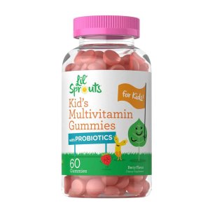 Lil Sprouts Multivitamin with Probiotics for Kids | 60 Gummies