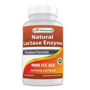Best Naturals Natural Lactase Enzyme 9000 FCC ALU 180 Tablets