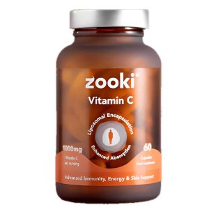Zooki Vitamin C 1000mg Liposomal Formula 60 Capsules.