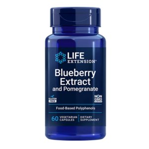 Life Extension Blueberry Extract & Pomegranate – 60 Vegetarian Capsules