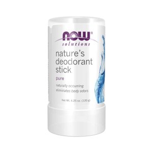 Now Nature's Deodorant Stick (stone) – Long-Lasting Mineral Salt Formula – Aluminum-Free Body Deodorant – 120 G
