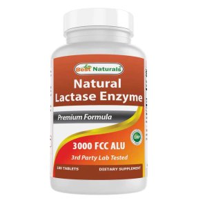 Best Naturals Lactase Enzyme 3000 FCC 180 Tablets