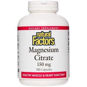 Natural Factors Magnesium Citrate 150mg – 180 Capsules