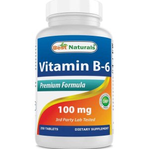 Best Naturals Vitamin B6 100 mg 250 Tablets