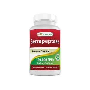 Best Naturals Serrapeptase 120000 SPUs 90 Vegetarain Capsules