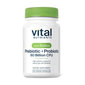 Vital Nutrients Hyperbiotics Prebiotic + Probiotic 60 Billion Cfu 30 Caps