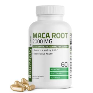 Bronson Vitamins Maca Root Extra Strength - 2,000 Mg 60 Caps