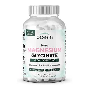 Organics Ocean Pure Magnesium Glycinate with Zinc – 90 Capsules