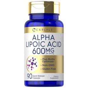 Carlyle Nutritionals Alpha Lipoic Acid 600mg per serving | 90 Capsules