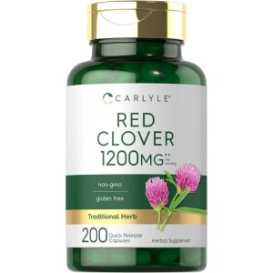 Carlyle Nutritionals Red Clover Blossom 1200mg | 200 Capsules
