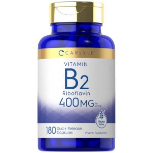 Carlyle Nutritionals Vitamin B-2 400mg per serving | 180 Capsules