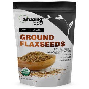 Amazing Food Raw Ground Flaxseeds 907g
