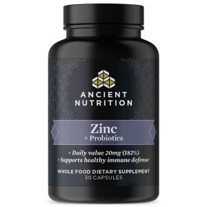 Ancient Nutrition Ancient Nutrients Zinc + Probiotics 30 caps