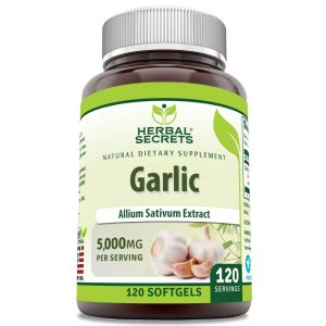 Herbal Secrets Garlic 5000 Mg 120 Softgels
