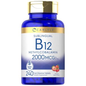 Carlyle Nutritionals Vitamin B-12 2000mcg per serving | 240 Tablets