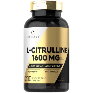 Carlyle Nutritionals L-Citrulline 1600mg per serving | 200 Capsules
