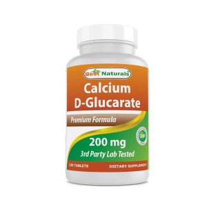 Best Naturals Calcium D-Glucarate 200 mg 120 Tablets