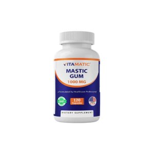 Vitamatic Mastic Gum 1000mg per Serving 120 Capsules