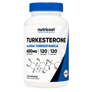 TURKESTERONE Capsules By Nutricost 600Mg Per Serving