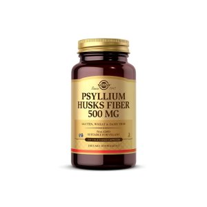 Solgar Psyllium Husks Fiber 500 Mg 200 Vegetable Capsules