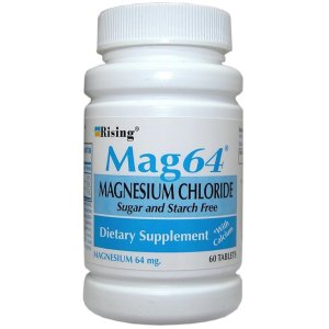 Rising Mag64 Magnesium Chloride Tablets – Sugar & Starch Free Supplement with Calcium