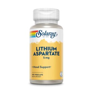 Solaray Lithium Aspartate 5mg 100 Caps