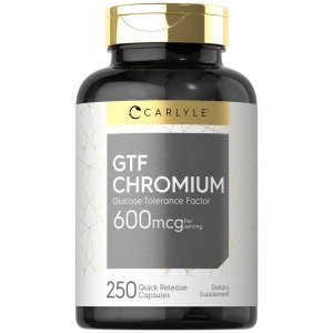 Carlyle Nutritionals GTF Chromium 600mcg per serving | 250 Capsules