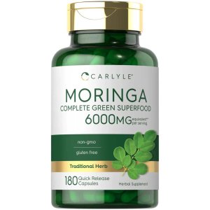 Carlyle Nutritionals Moringa Oleifera 6000mg | 180 Capsules