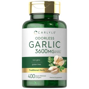 Carlyle Nutritionals Odorless Garlic Extract 3600mg | 400 Softgels